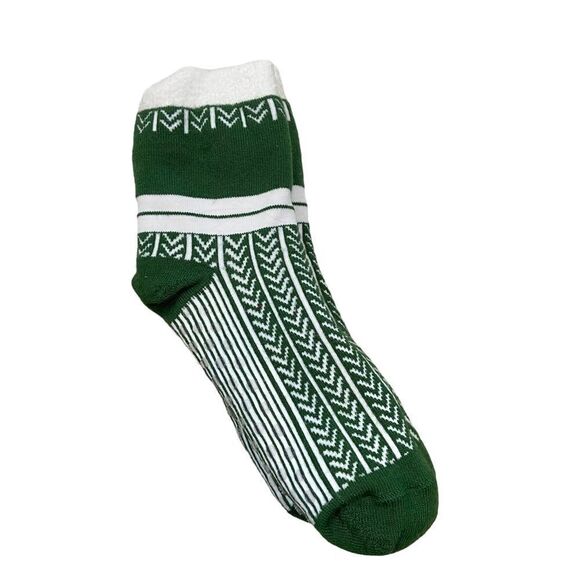 New without Tags Green Bay Packers Thick Fleece Lined Knit Sipper Socks One Size - Picture 3 of 5